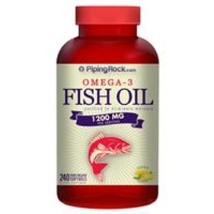 Omega-3 Fish Oil 1200 mg, Lemon Flavor (240 Softgels)