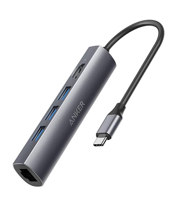 Anker 5合1 USB C 扩展坞 4K HDMI+USB3.0+LAN