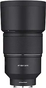 135mm F1.8 AF Full Frame Auto Focus Telephoto Lens for Sony E Mount Cameras