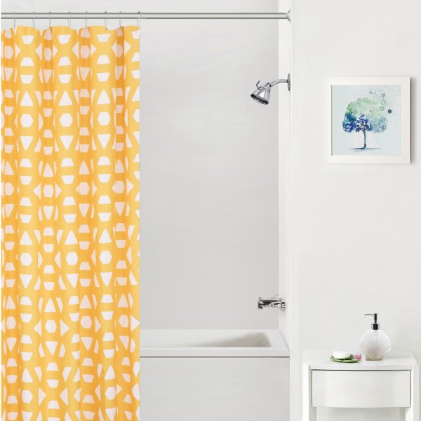 Micro Geo Print Shower Curtain by Mainstays