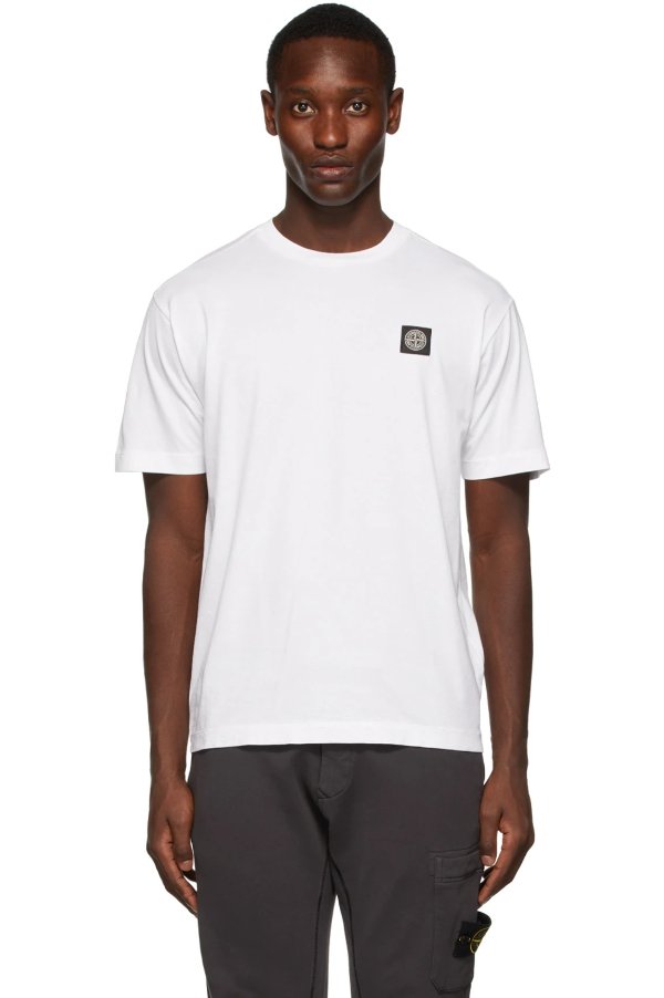 White Garment-Dyed T-Shirt