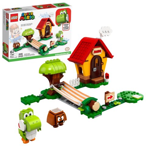 LegoSuper Mario Mario’s House & Yoshi Expansion Set 71367 Building Toy for Kids (205 Pieces)