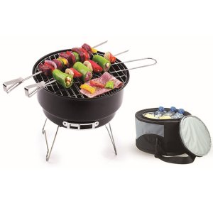 Ozark Trail 10" Portable Camping Charcoal Grill with Cooler Bag