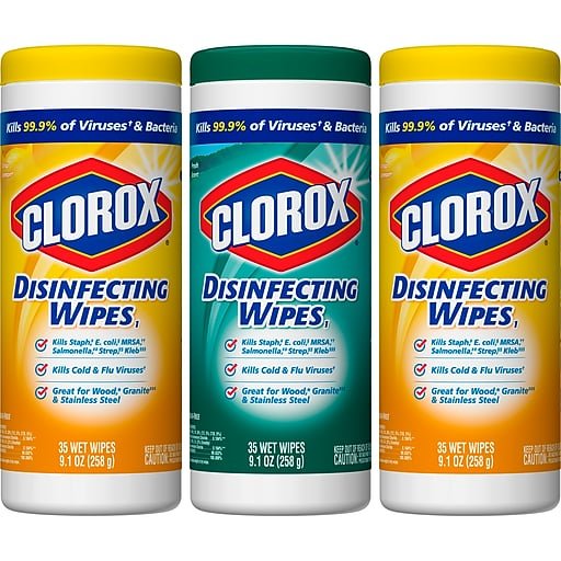 Clorox 消毒抗菌湿巾 3个超值装 共计105片
