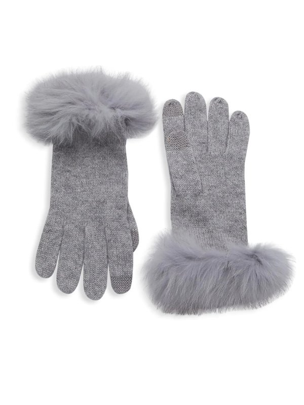 Fox Fur & Cashmere Gloves