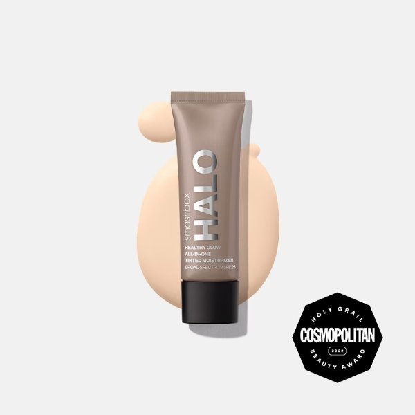 Mini Halo Healthy Glow All-In-One Tinted Moisturizer Broad Spectrum SPF 25 with Hyaluronic Acid | Smashbox