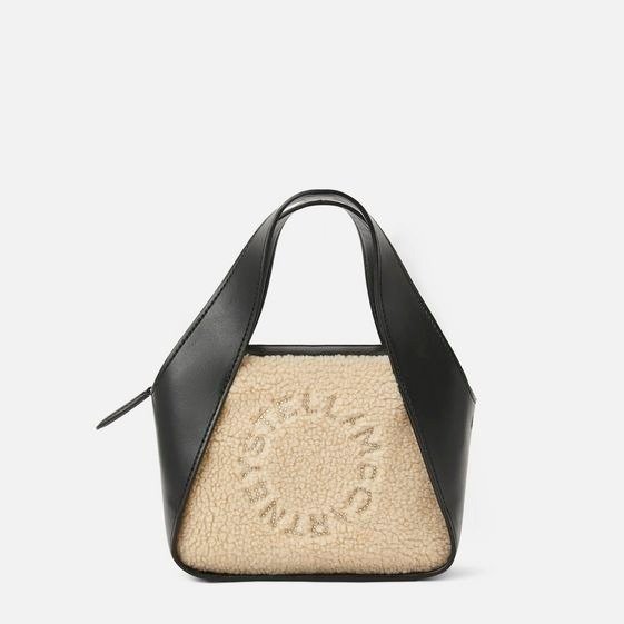 Women's Black Mini Stella Logo Crossbody Bag | Stella McCartney Men