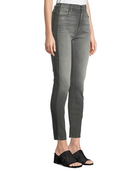 The Swooner Side-Stripe High-Rise Skinny Jeans