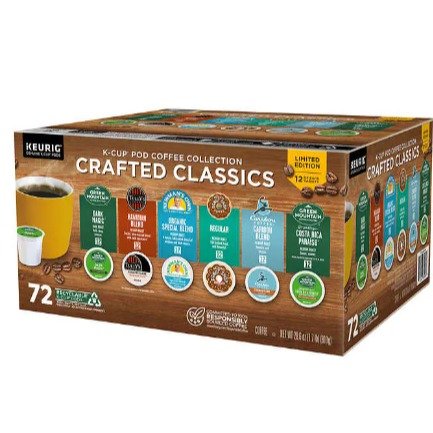 Crafted Classics 多种口味胶囊咖啡72颗