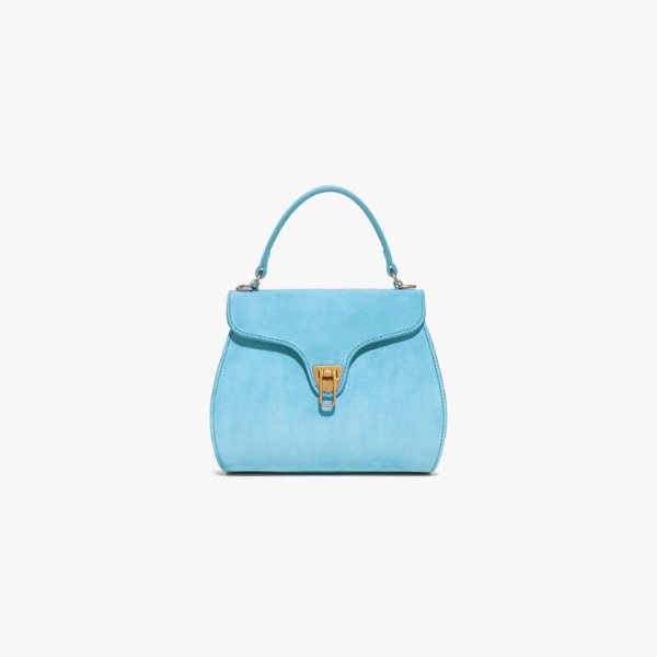 Marvin Suede Mini in Pool - Women's Suede Minibag | Coccinelle