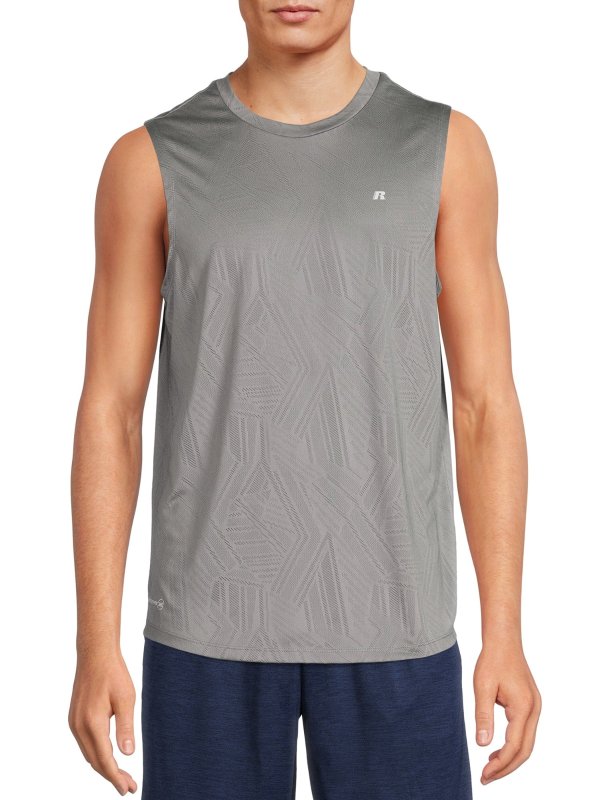 Men's and Big Men's Active Muscle Tank Top, Sizes up to 5XL