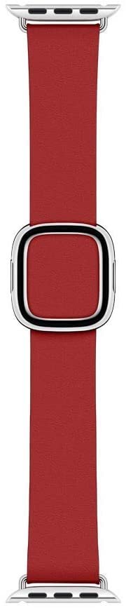 Apple Watch 40mm 绯红色现代风扣式表带 官方皮革款