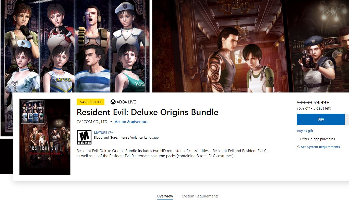 Buy Resident Evil: Deluxe Origins Bundle - Microsoft Store豪华版