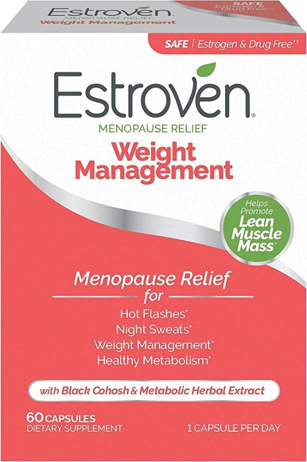 Weight Management for Menopause Relief, Helps Reduce Hot Flashes and Night Sweats, Helps Manage Weight, 60 Count