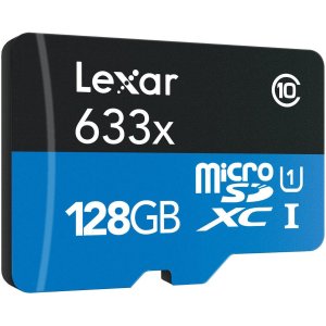 Lexar 128GB Class 10 633x microSDXC (up to 95MB/s) Memory Card