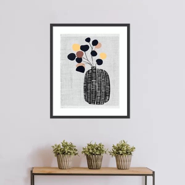 'Decorated Vase with Plant III' by Melissa Wang - Picture Frame Print on Paper'Decorated Vase with Plant III' by Melissa Wang - Picture Frame Print on PaperRatings & ReviewsQuestions & AnswersShipping & ReturnsMore to Explore