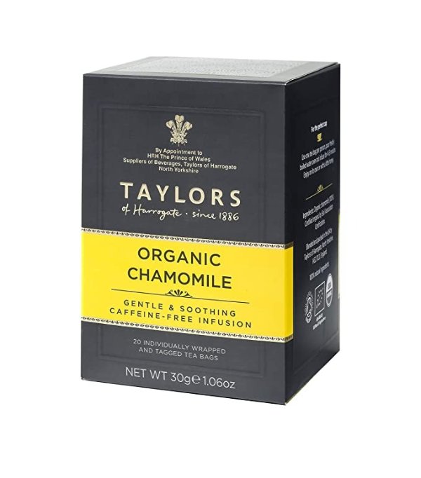 Organic Chamomile Herbal Tea, 20 Teabags