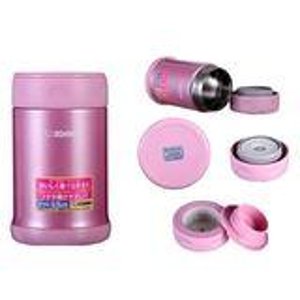 Zojirushi SW-EAE50PS Stainless Steel Food Jar 17-Ounce/0.5-Liter Shiny Pink