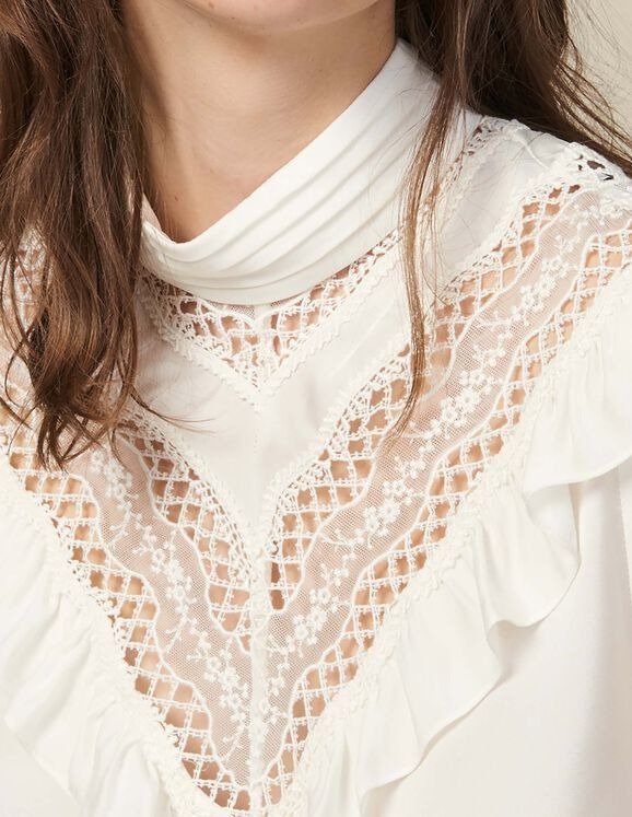 Top With Lace Insert