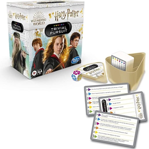 Gaming Trivial Pursuit: Wizarding World Harry Potter Edition Compact Trivia Game for 2 or More Players, 600 Trivia Questions, Ages 8 and Up (Amazon Exclusive)
