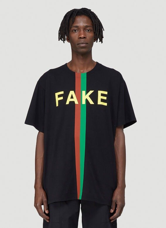 Fake Not T-Shirt in Black
