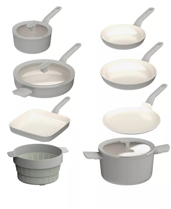 LEO Balance Cast Aluminum 11 Piece Non-Stick Cookware Set