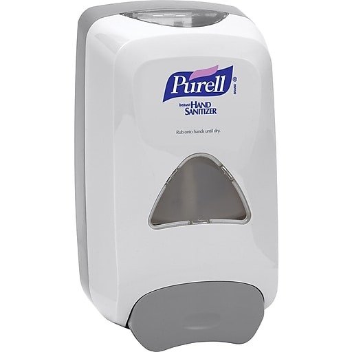 Shop Staples for Purell® FMX-12™ Dispenser, White, 1,200 ml, 10 9/16"H x 6 1/8"W x 5 1/8"D