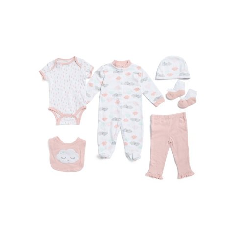 Baby Girls 6pc Cloud Layette Set