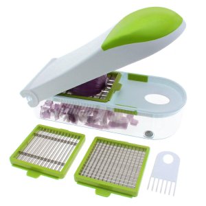 Freshware KT-402GT 3-in-1 Onion Chopper, Vegetable Slicer, Fruit and Cheese Cutter