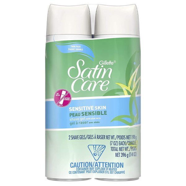 Satin Care Sensitive Skin Shave Gel for Women 14 Oz