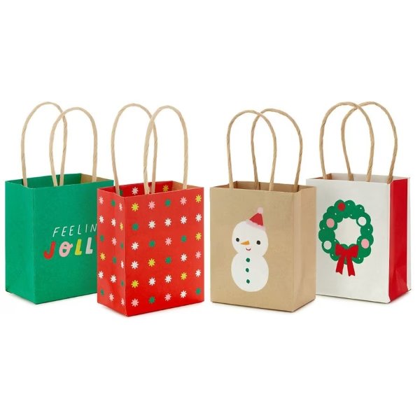 Mini Gift Bags (Assorted Cute Holiday Designs)4.0ea