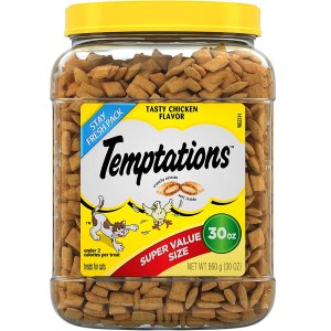 Temptations Classic Crunchy and Soft Cat Treats, 30 oz