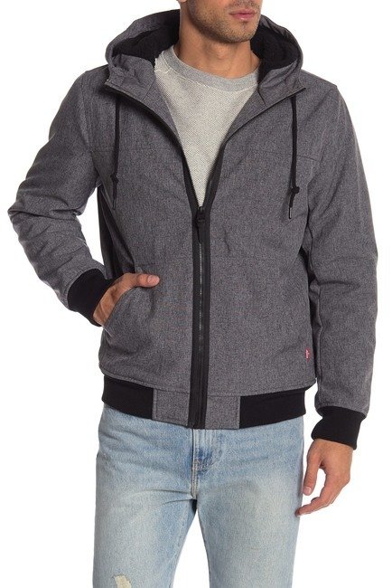 Faux Shearling Hooded Bomber