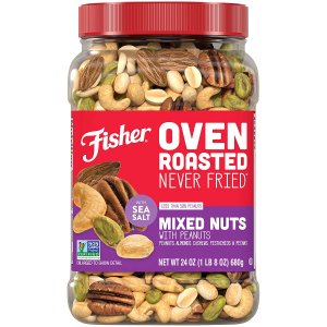 Fisher Nuts 混合坚果零食 24oz 含腰果、杏仁、碧根果等