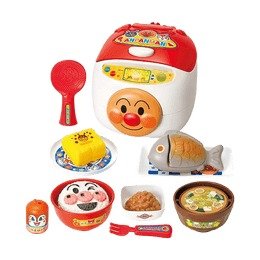 日本ANPANMAN面包超人 宝宝电饭煲厨房场景玩具 元气100倍日料套装 3岁以上适用