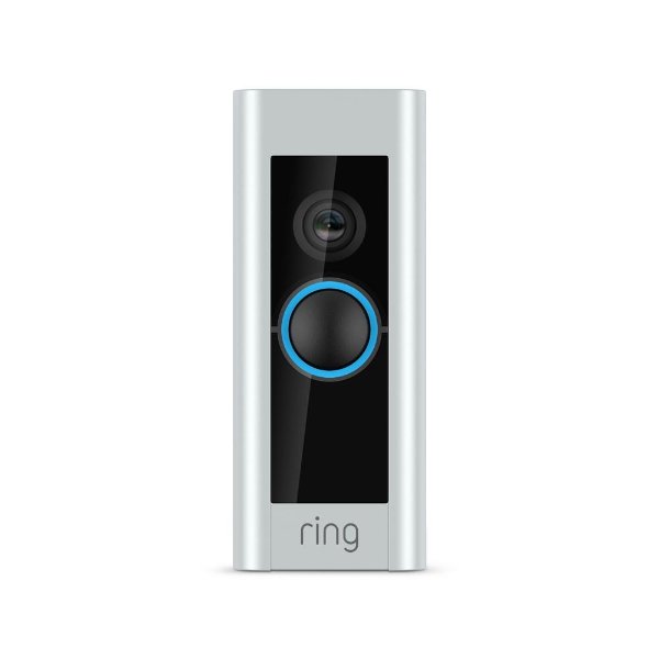 1080P HD Wi-Fi Video Wired Smart Door Bell Pro Camera, Smart Home, Works with Alexa