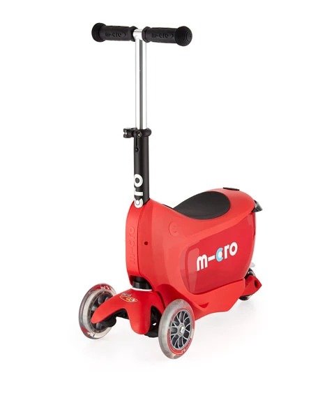 Mini2Go Deluxe Ride-On & Scooter, Red