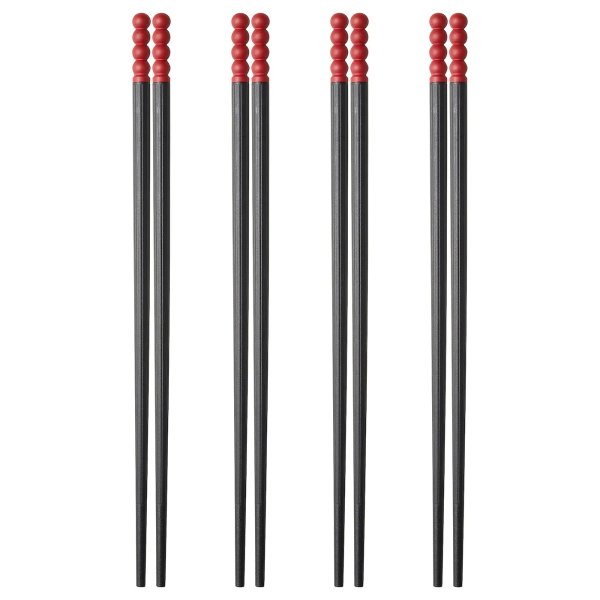 FOSSTA Chopsticks, 4 pairs, red - IKEA