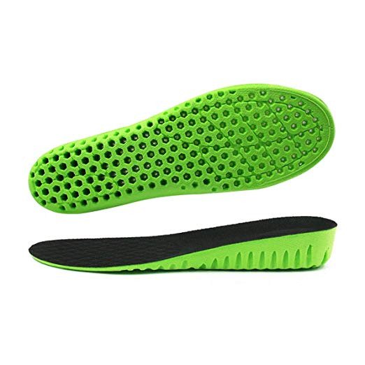 Height Increase Insoles Taller Insoles Height Lift Shoe Insoles Elevator Shoe Insoles with Soft Breathable Cushion, Foot Massage Shoe Inserts Shock Absorption Sport Insoles (3 Height Available)