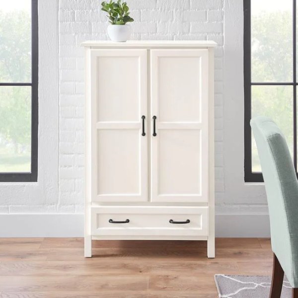 Ivory Wood Kitchen Pantry (30 in. W x 47 in. H)