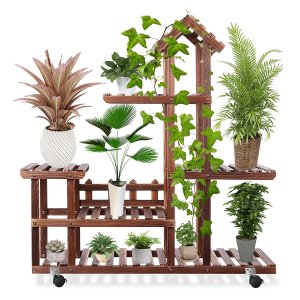 Penydoll Wood Plant Stand Indoor Outdoor