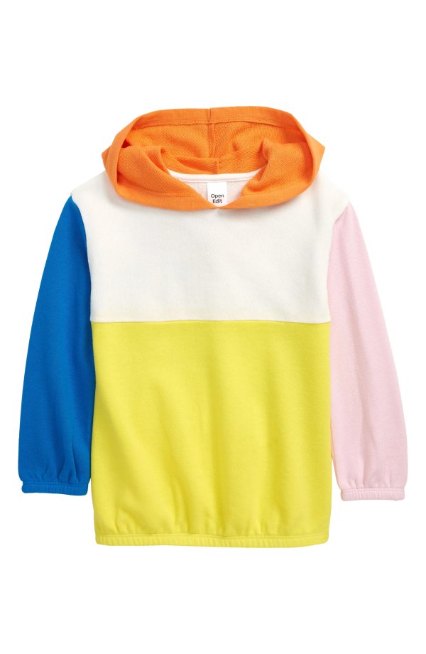 Kids' Colorblock French Terry Hoodie
