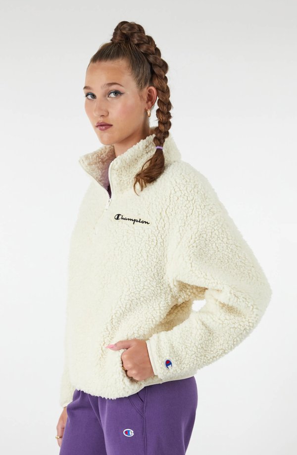High Pile Fleece Quarter-Zip Pullover
