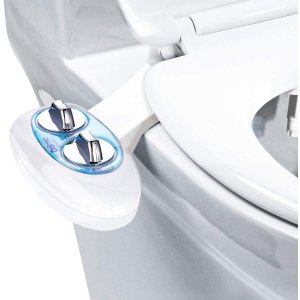 Dalmo DDB01S2 Non-Electric Bidet Toilet Attachment with Self-Cleaning Nozzles