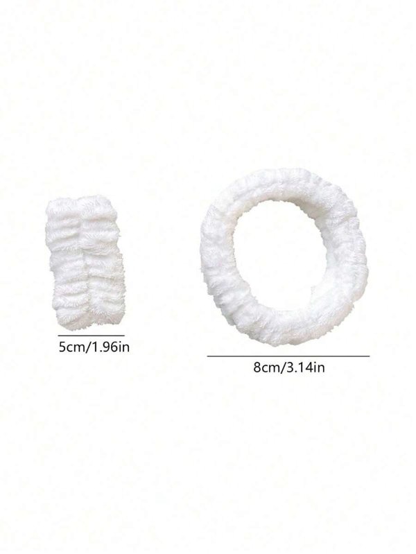 Pair Of Face Wash Wrist Straps That Prevent Splashing Water To The Cuffs For Washing, Water-Proof And Moisture-Proof Sleeves, Absorbent Hand Towels, Wristbands, Sports Plush Bracelets
