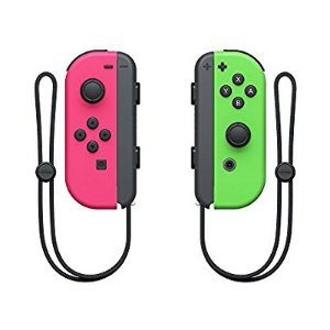 北美限定 Nintendo Joy-Con 粉绿 喷射战士配色