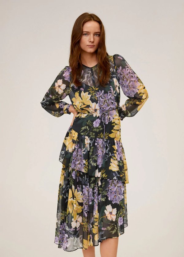 Flowy flower printed dress - Women | OUTLET USA