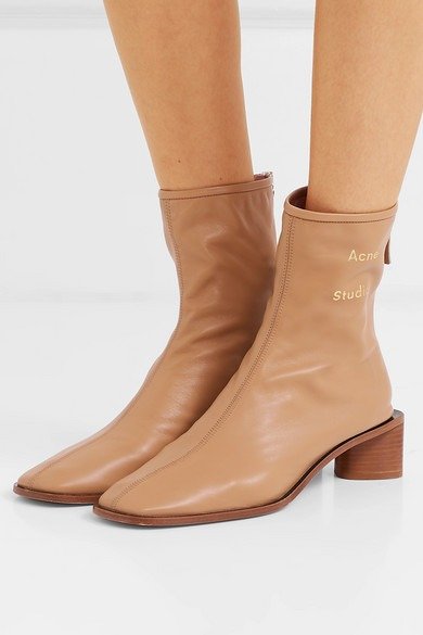 Bertine leather ankle boots