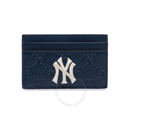 Men's NY Yankees Card Case in Blue