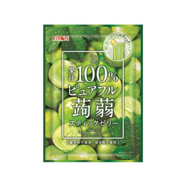 Ribon 100%果汁 蒟蒻果冻 青葡萄味